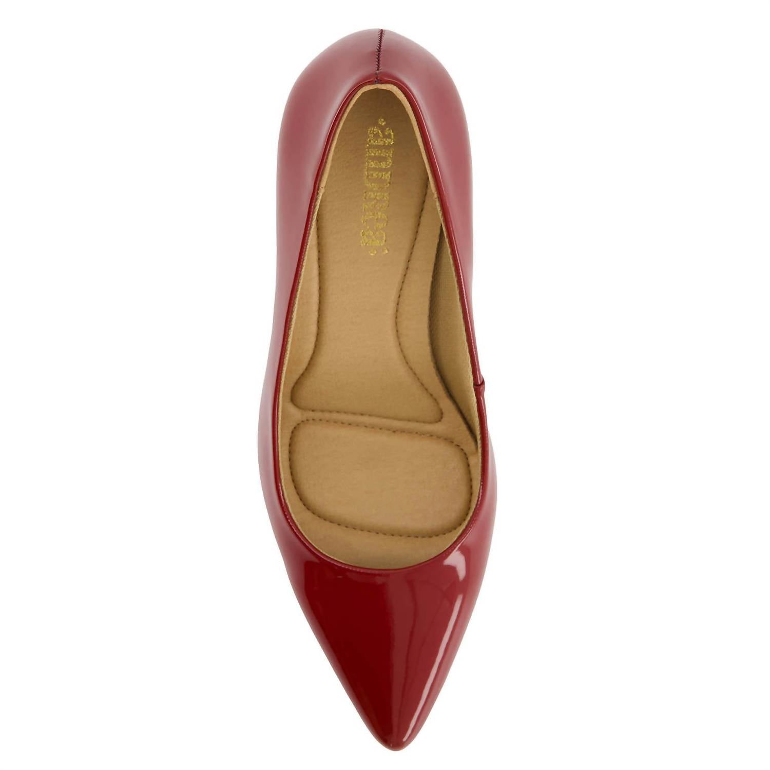 Женские туфли Comfort Plus на среднем каблуке Stilettos в средне-красном цвете Andrea — фото 4