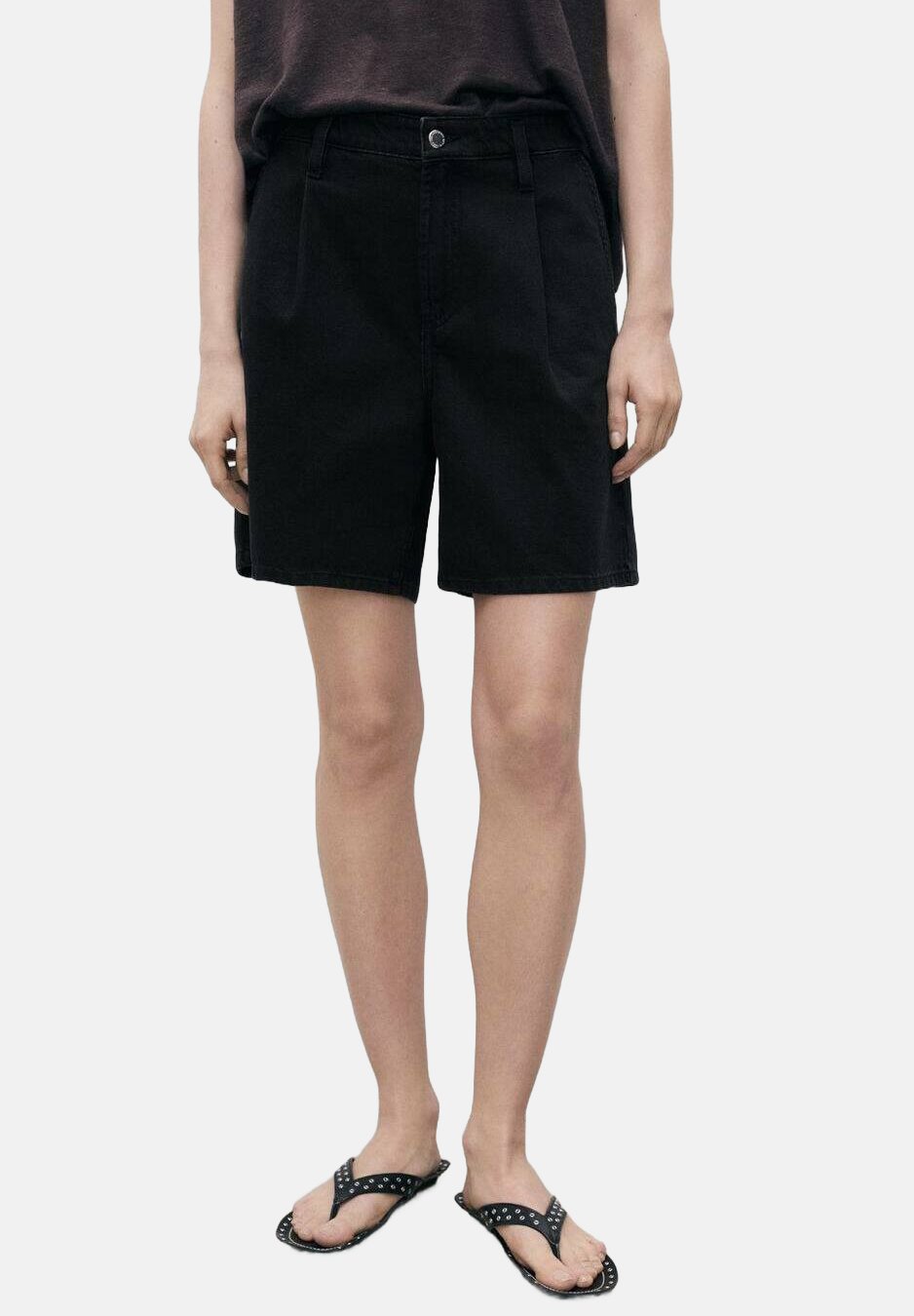 

Джинсовые шорты Mango, цвет Black Denim