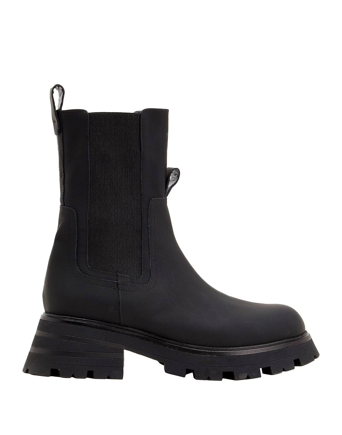Ботильоны Rubberized Leather Chelsea Boot 8 By Yoox, черный
