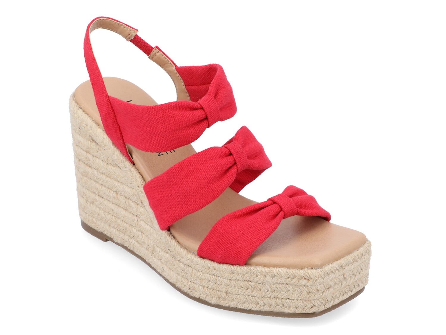

Сандалии на танкетке Journee Collection Santorynn, красный