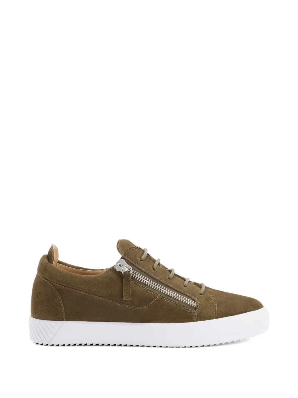 Кроссовки Frankie с боковой молнией Giuseppe Zanotti, зеленый