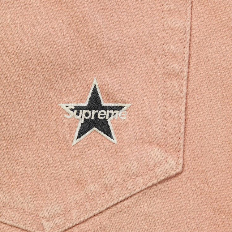 Джинсы Supreme Distressed Loose Fit Selvedge Jean, Washed Pink — фото 3