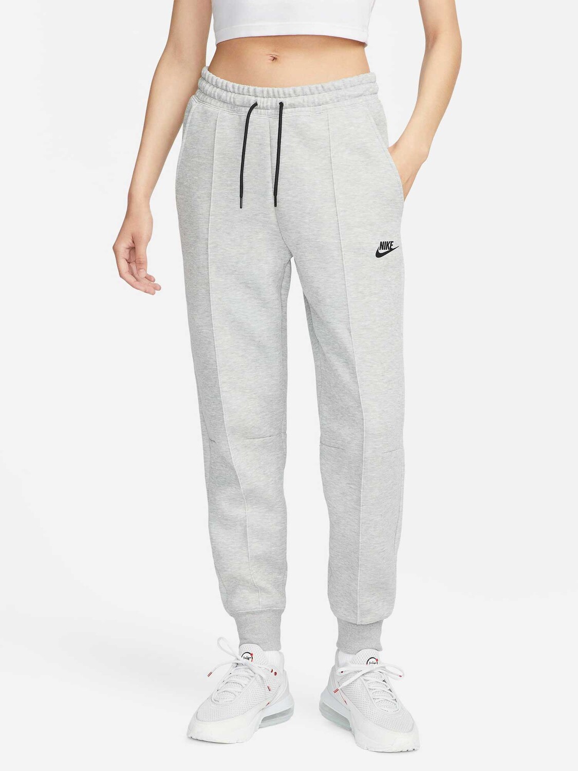 

Спортивные брюки Nike W NSW TCH FLC MR JGGR, серый
