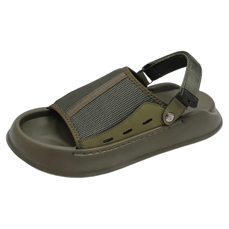 

ZUOSAISI Пляжные сандалии мужские черно-оливковые, цвет Olive Green