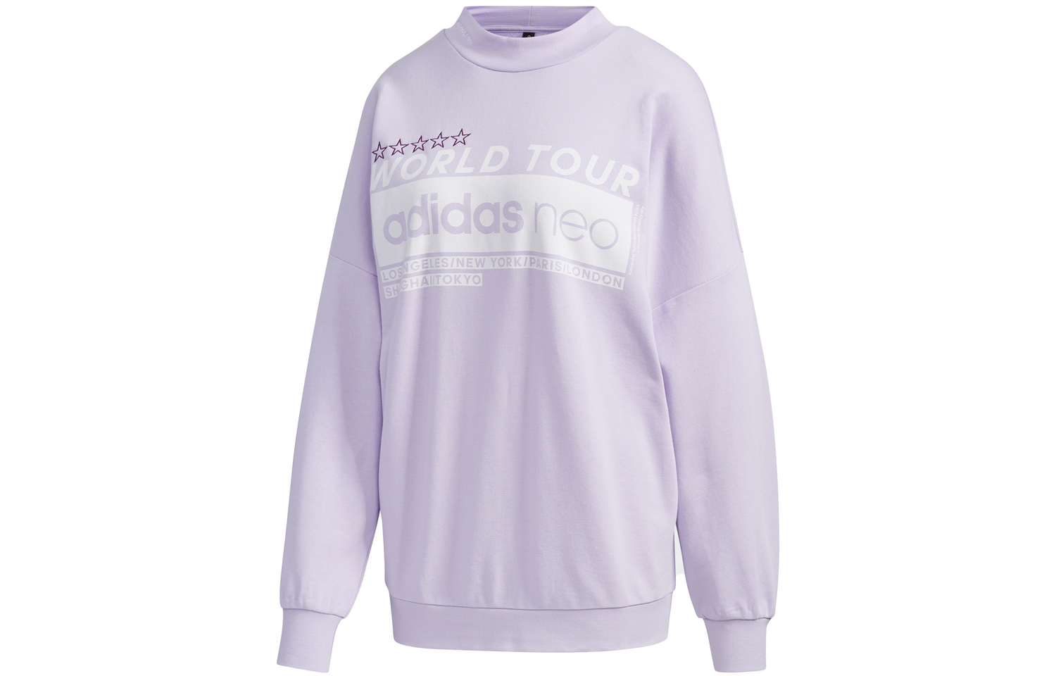 Adidas Neo Свитшот женский светло-фиолетовый — фото 2