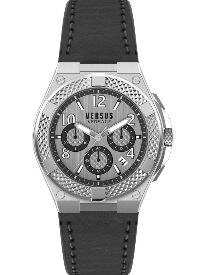 

Versace Мужские аналоговые часы серебристого цвета