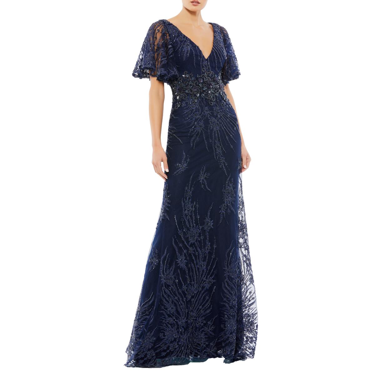 

Женское вечернее платье макси с украшениями Mac Duggal