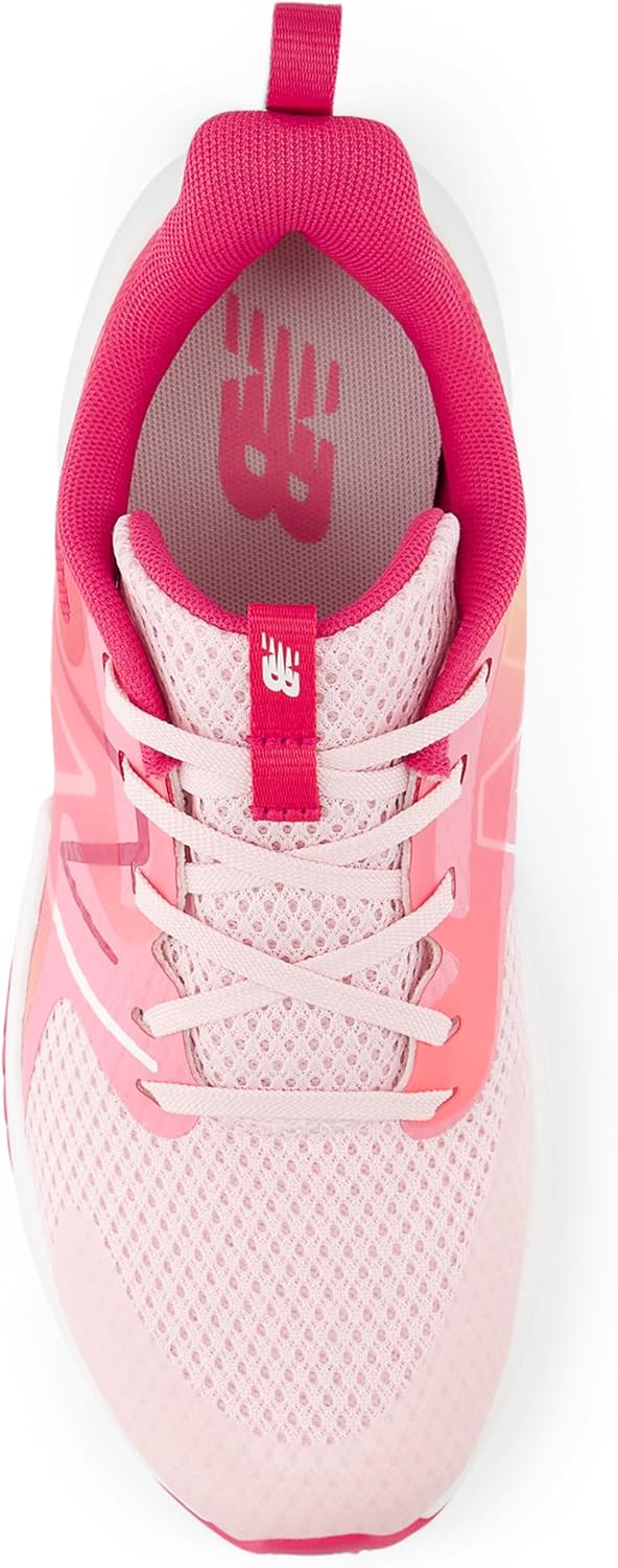 Детские кроссовки New Balance Rave Run V2 на шнуровке (унисекс), розовый — фото 4