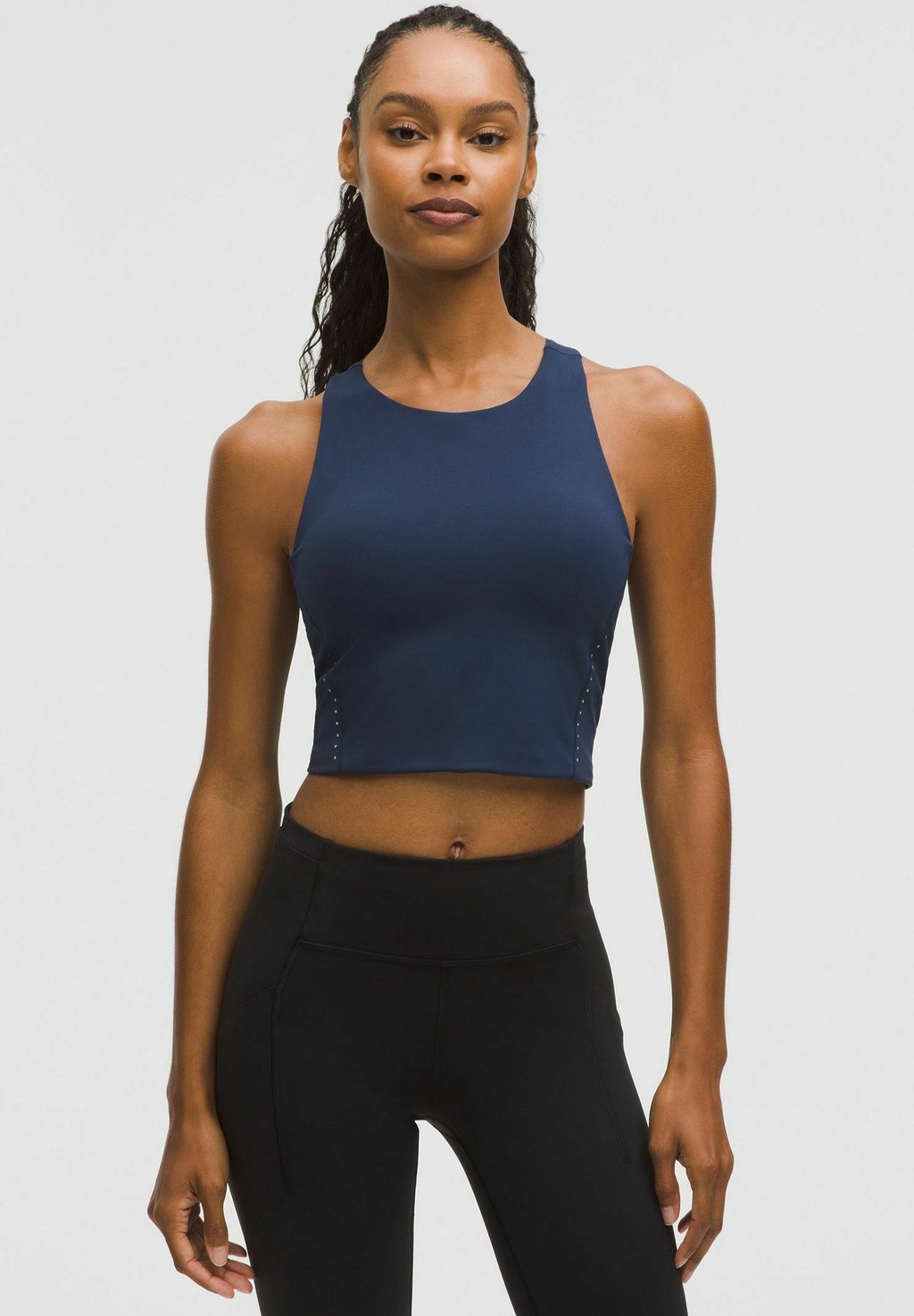 

Топ SWIFT SPEED CROPPED lululemon, синий