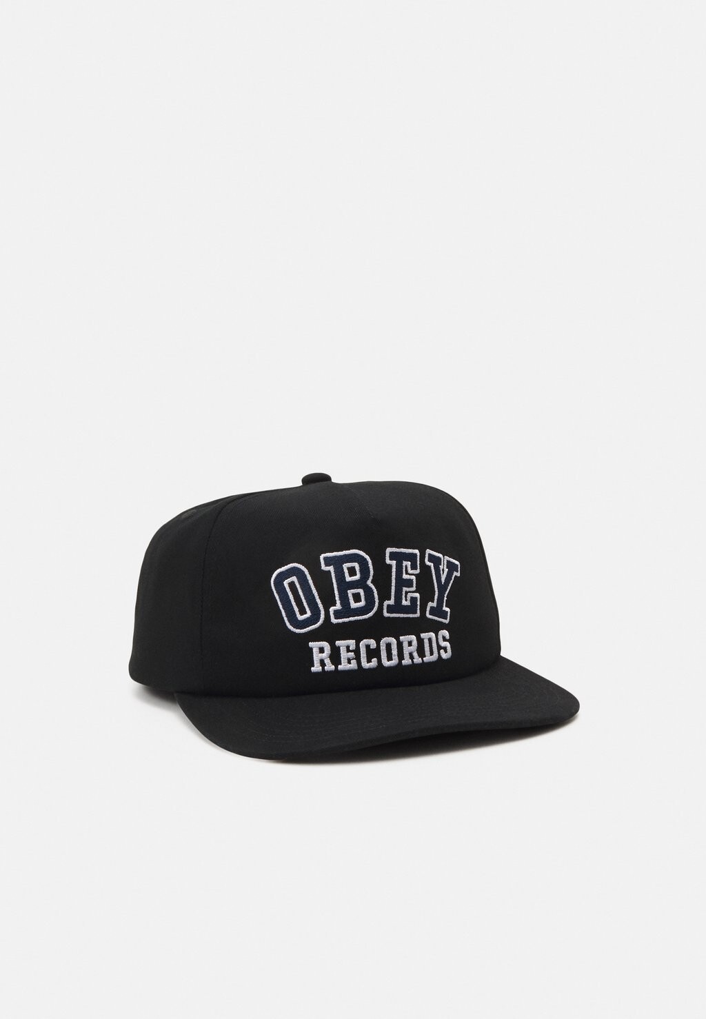 

Кепка RECORDS 5 PANEL SNAPBACK UNISEX Obey Clothing, черный