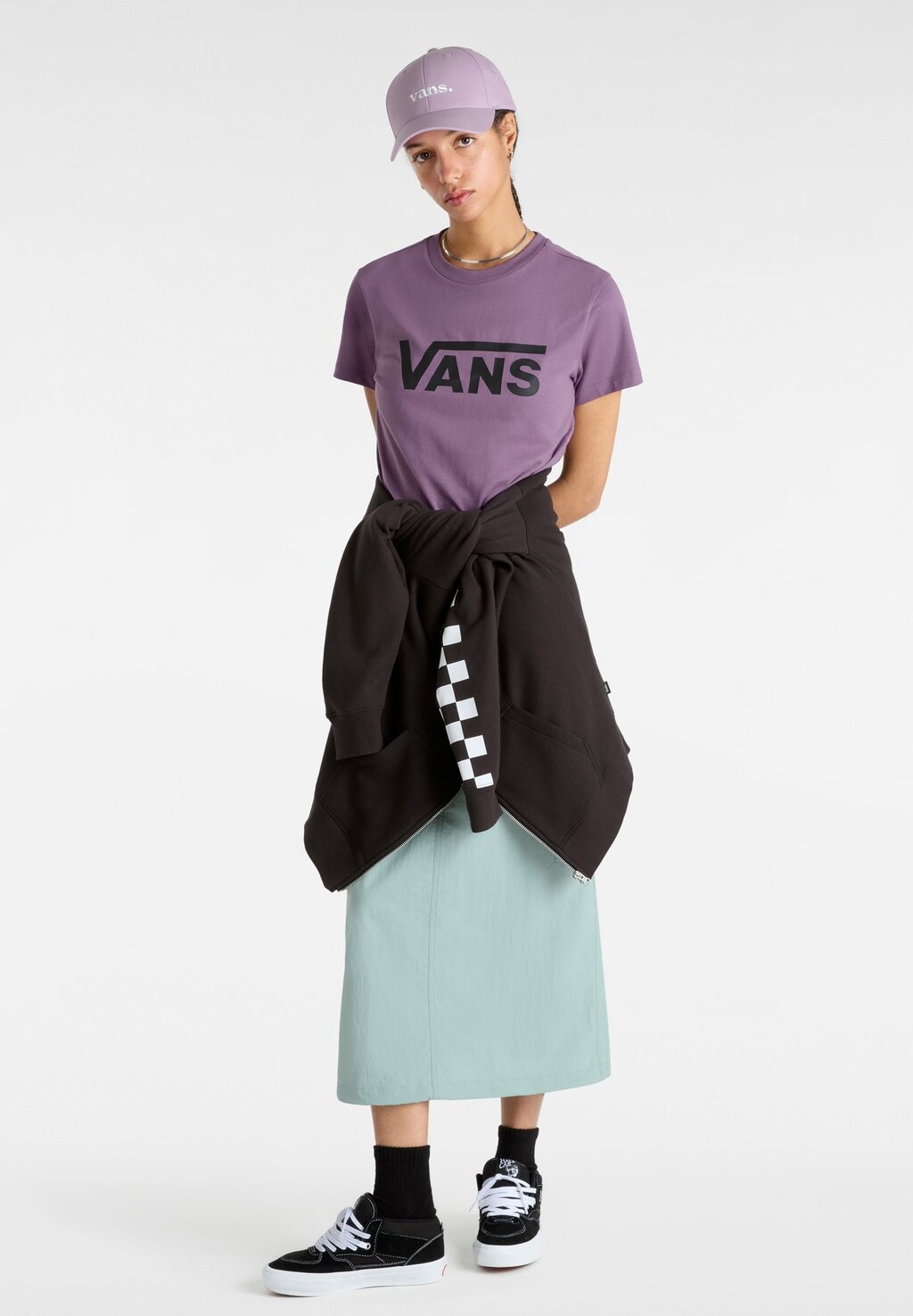 

Принт на футболке FLYING CREW Vans, фиолетовый