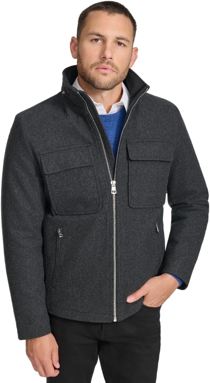 

Мужская повседневная шерстяная куртка Calvin Klein Essential, Dark Charcoal