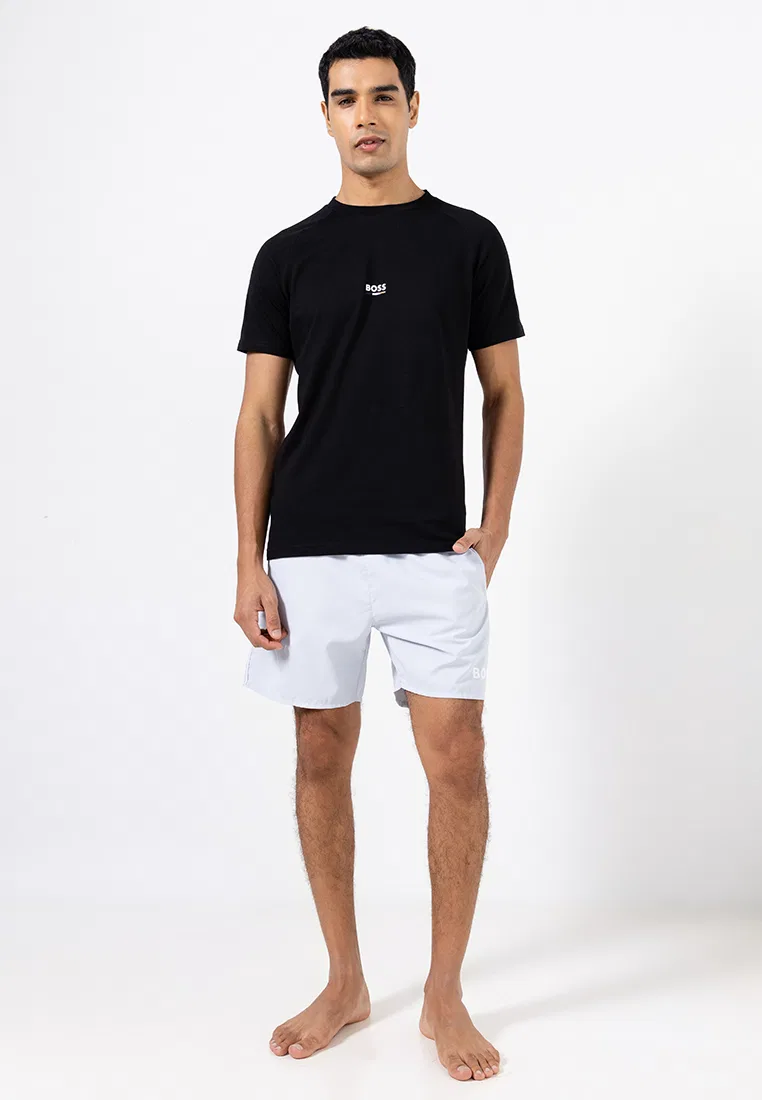 Футболка, slim fit, BOSS Mainline, черный — фото 4