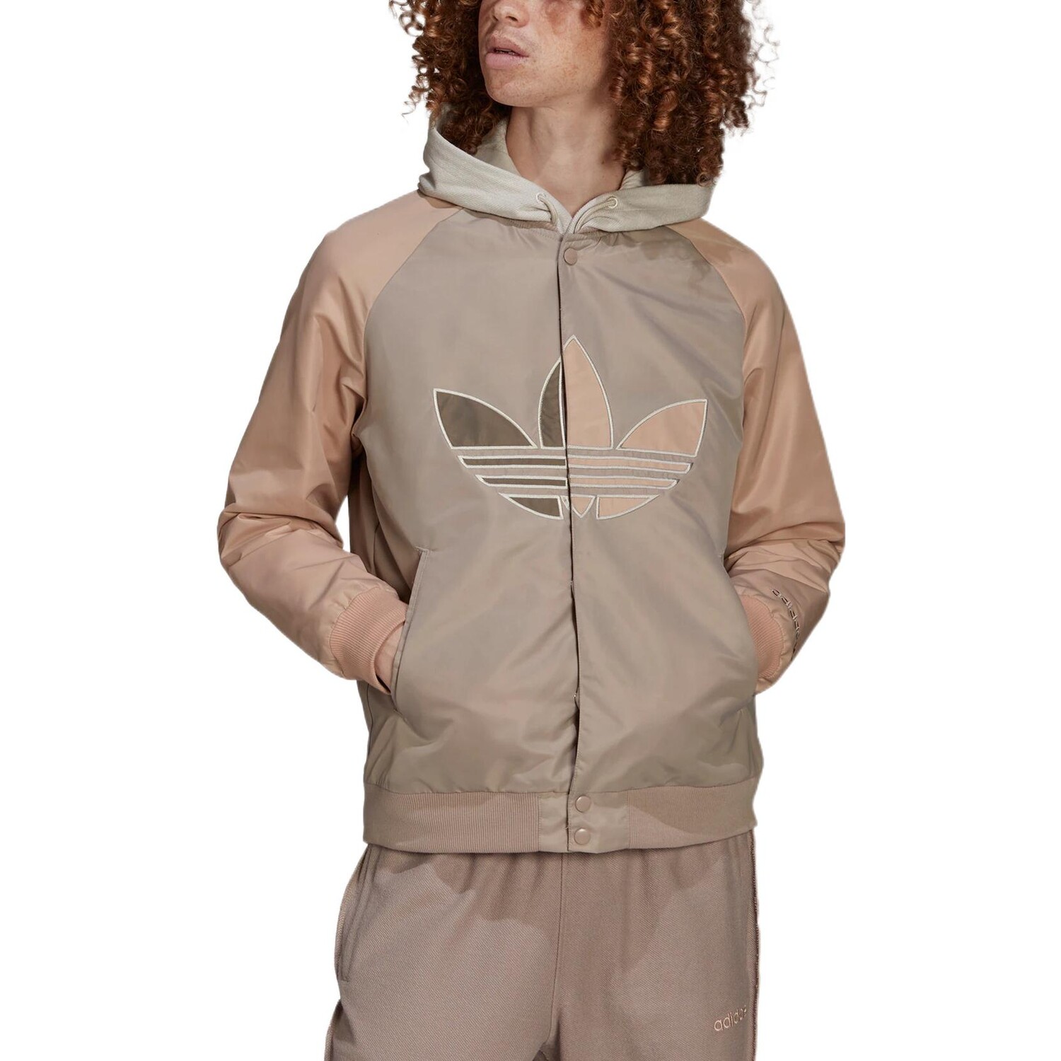 Adidas Originals Мужская бейсбольная майка, цвет Light brownish gray — фото 2
