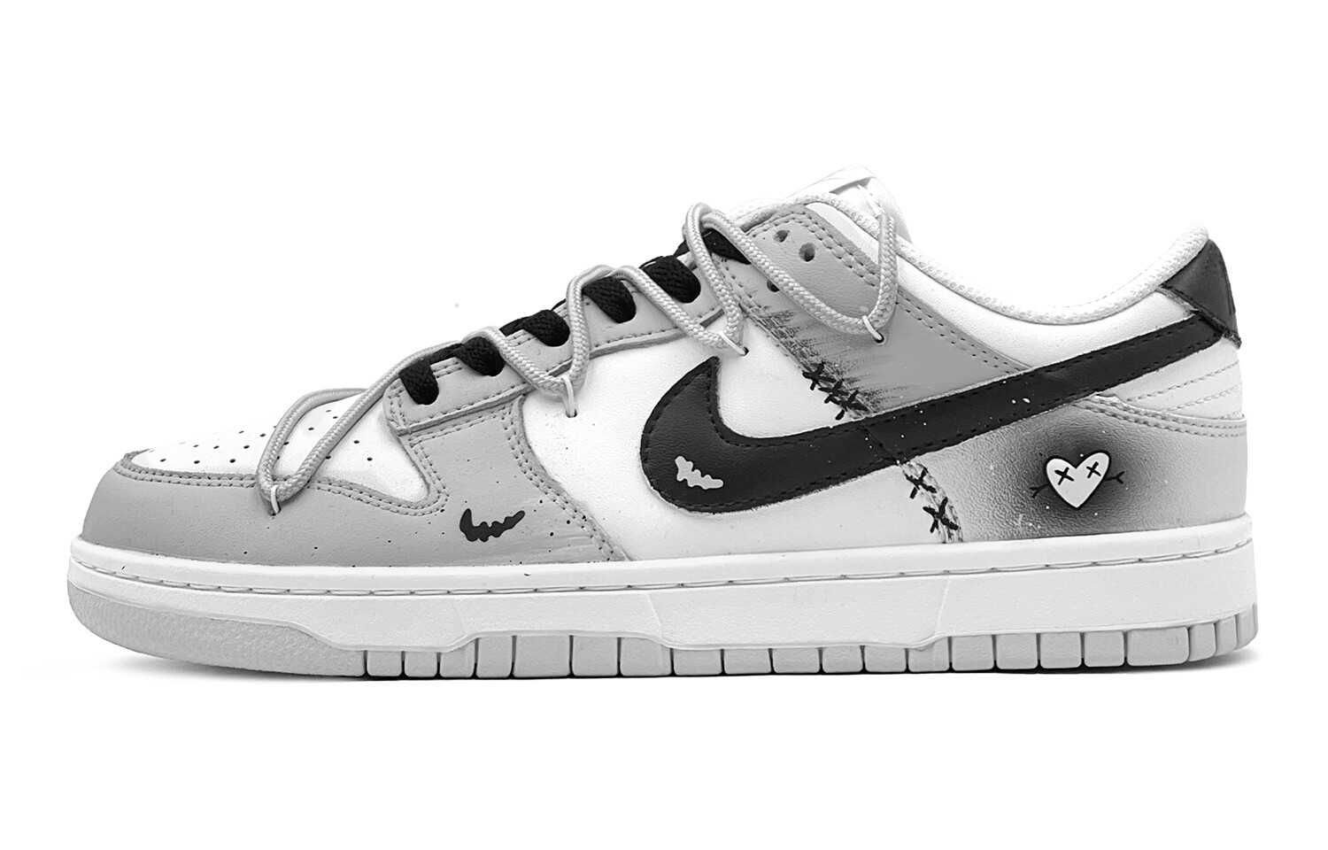 

Кроссовки Nike Dunk Skateboarding Shoes Men Low-top Black, серый