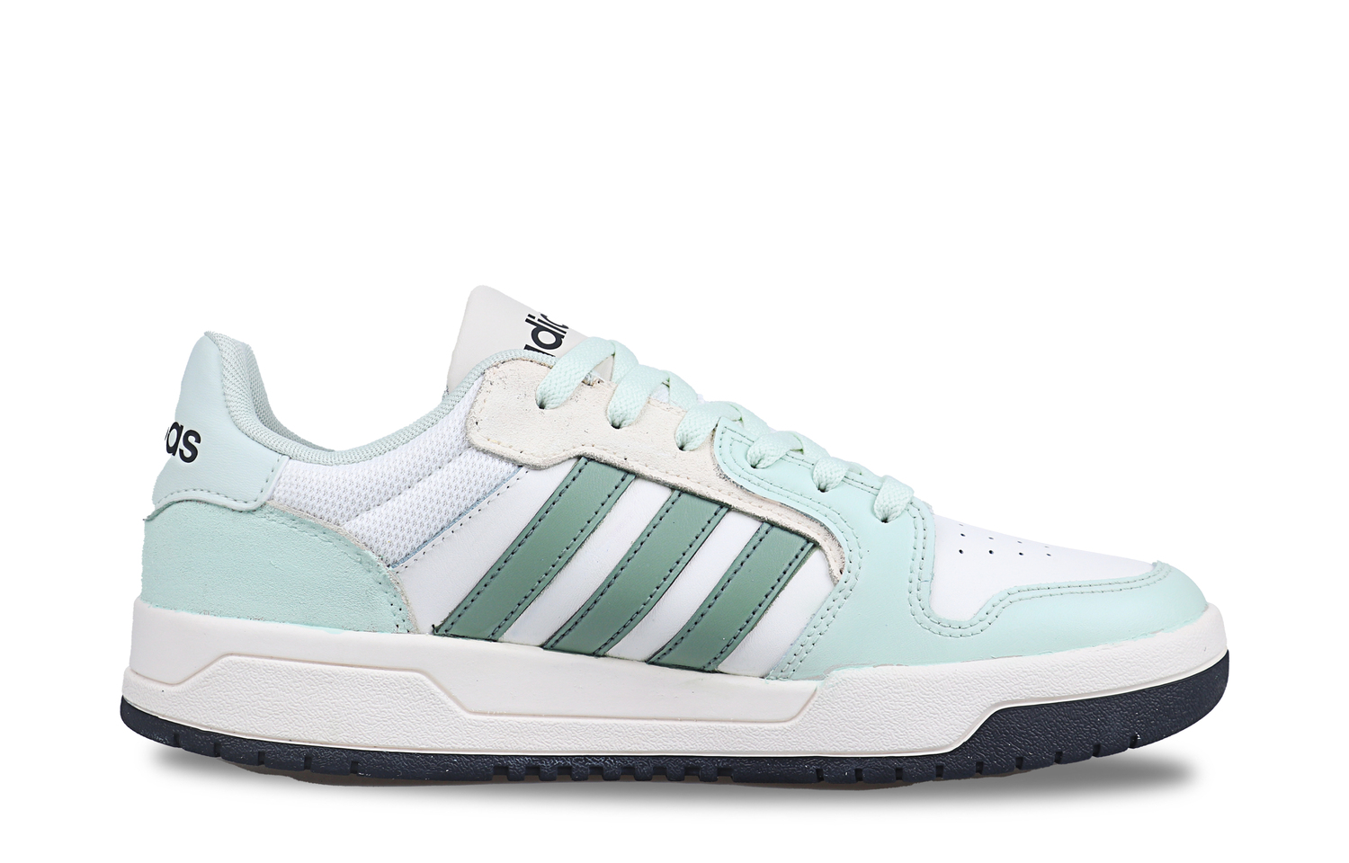 Adidas Neo Кроссовки для скейтбординга Entrap Coverage Balance Low top, унисекс, белый с зелеными вставками — фото 4