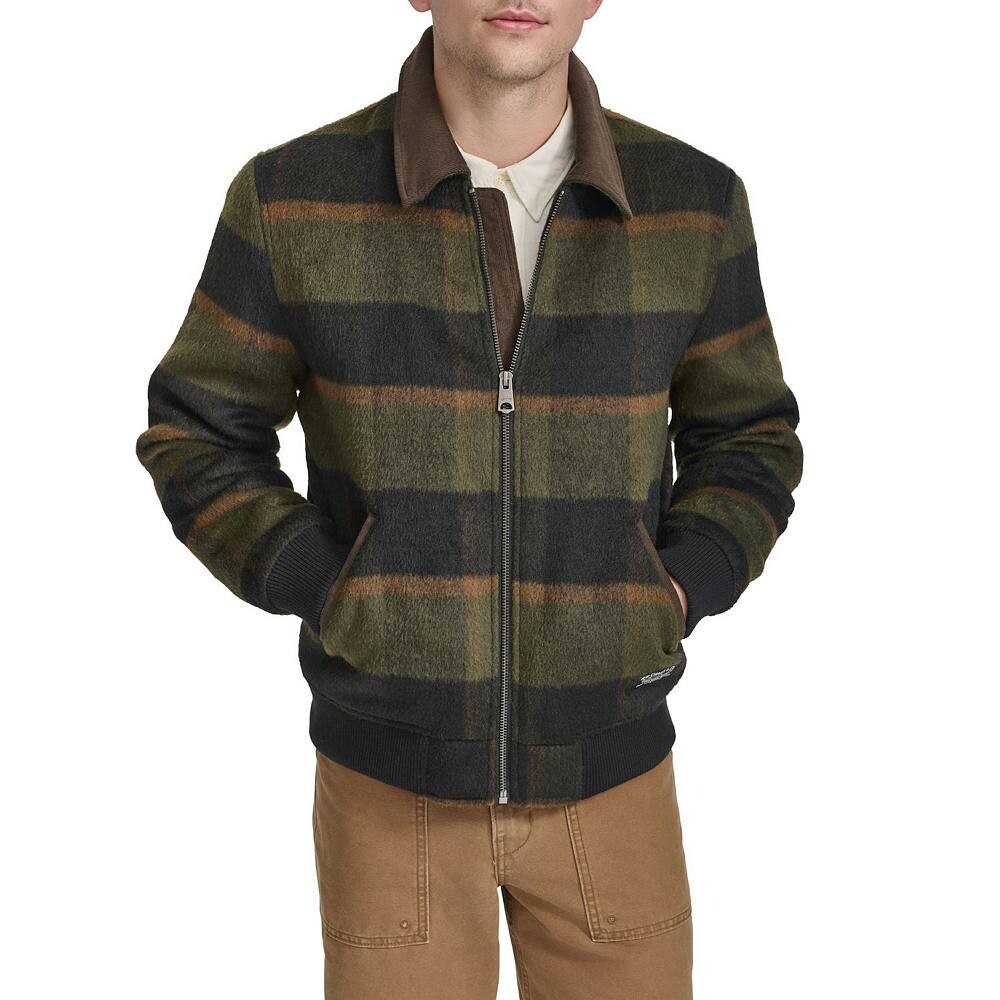 

Мужская шерстяная куртка в клетку Levi's, цвет Gray Plaid