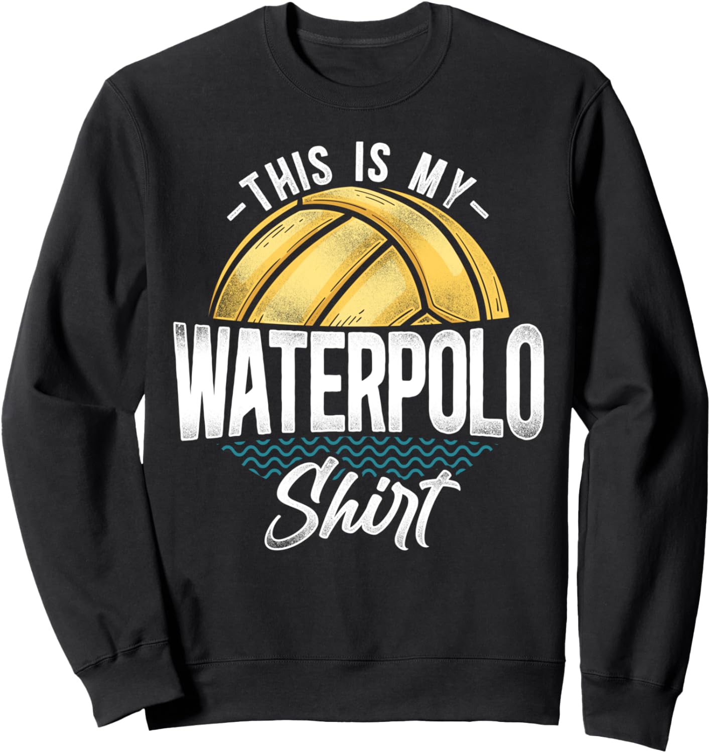 

Винтажная толстовка для водного поло This Is My Water Polo, черная Funny Water Polo Club Hd0