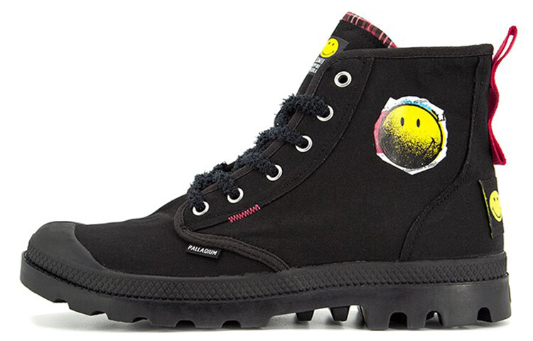 

Smiley X Pampa Canvas Shoes Unisex High-top Black Palladium