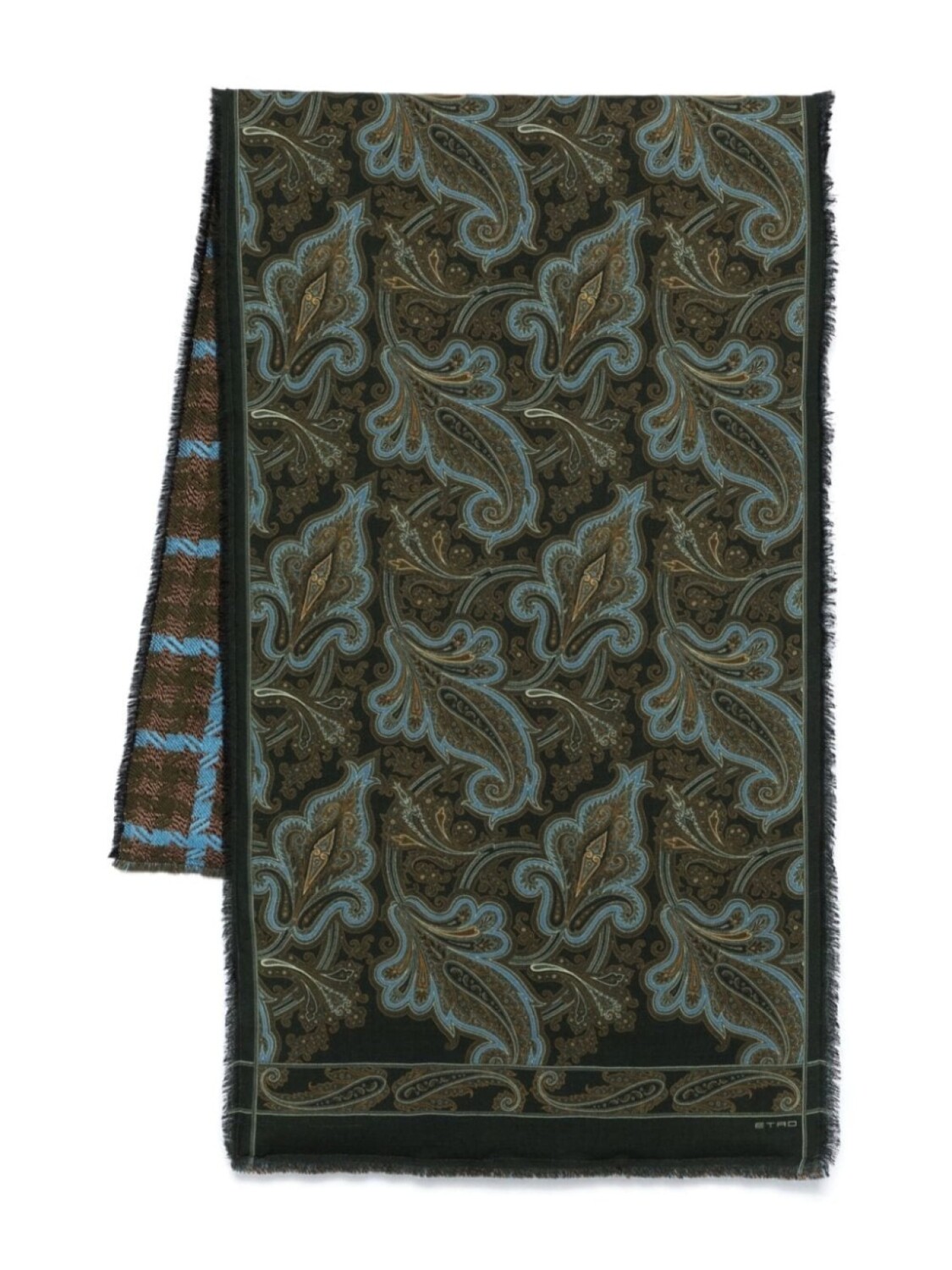 

ETRO двусторонний шарф, зеленый