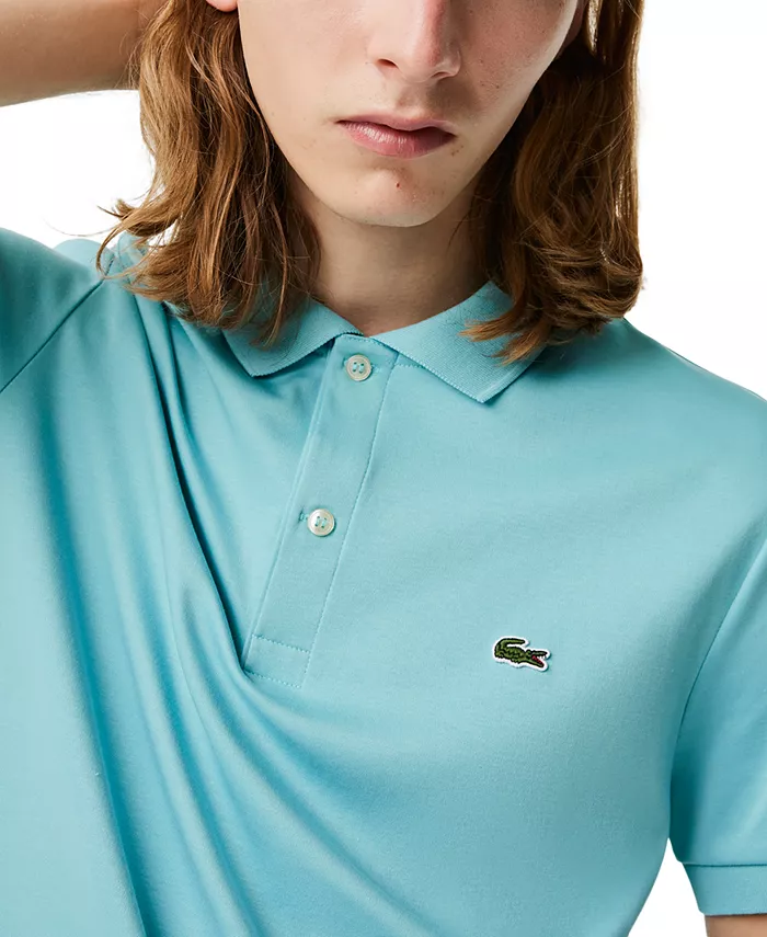 

Мужская классическая поло с коротким рукавом Soft Touch Lacoste, синий