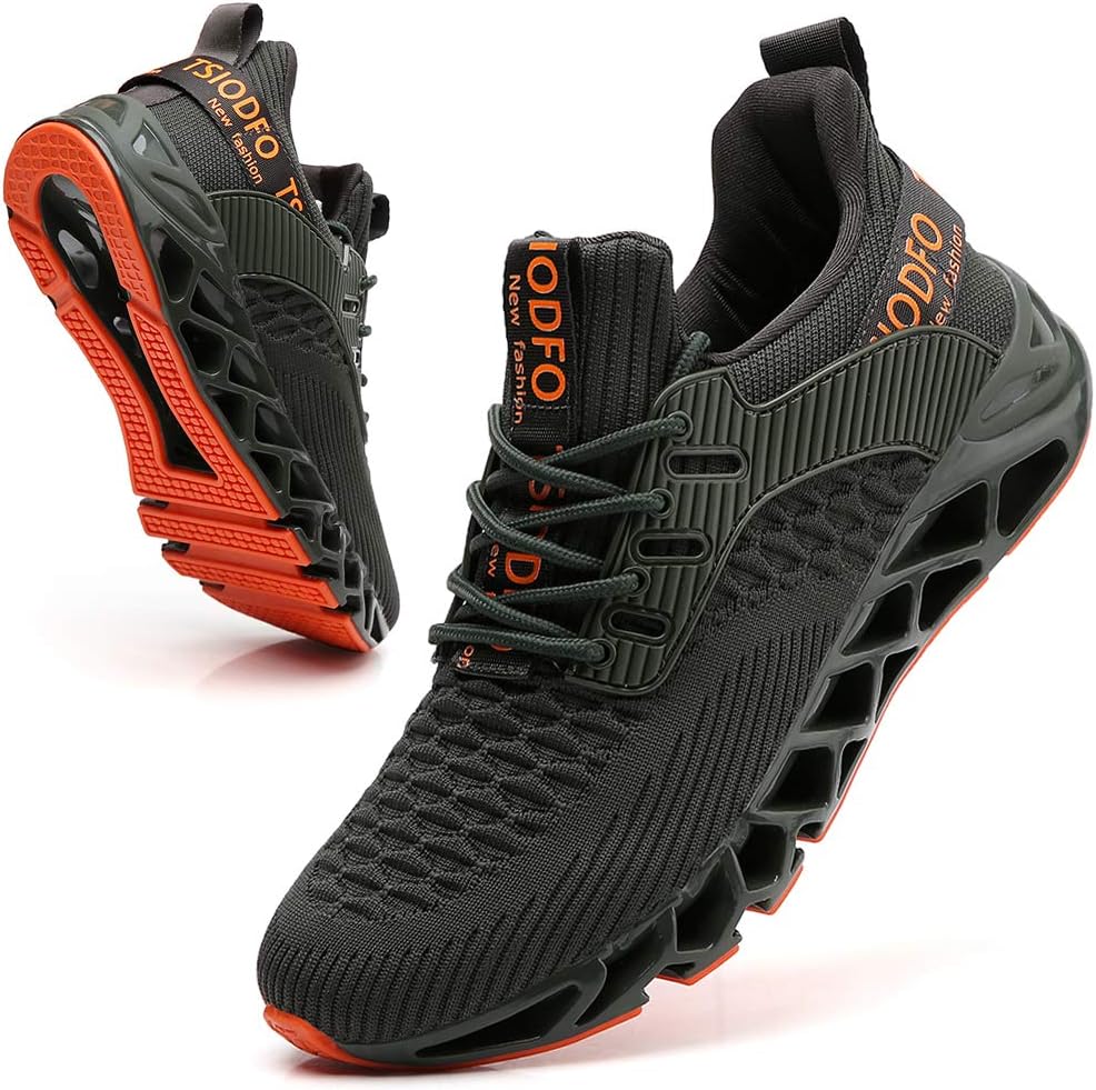 

Мужские спортивные кроссовки SKDOIUL для бега, сетчатые, дышащие, для трейлов, модные кеды, темно-зеленый