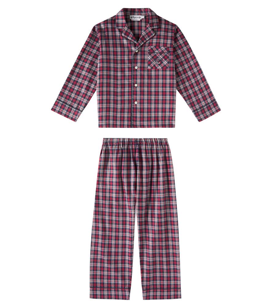 

Пижама из хлопка в клетку dormeur Bonpoint, Ca Rouge