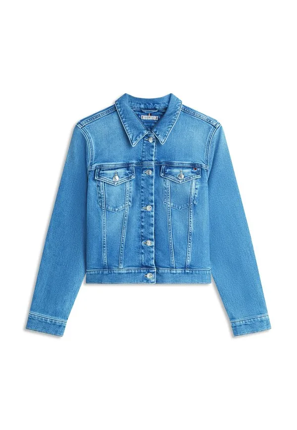 Джинсовая куртка с вышивкой флага, облегающая Tommy Hilfiger, Finn — фото 4