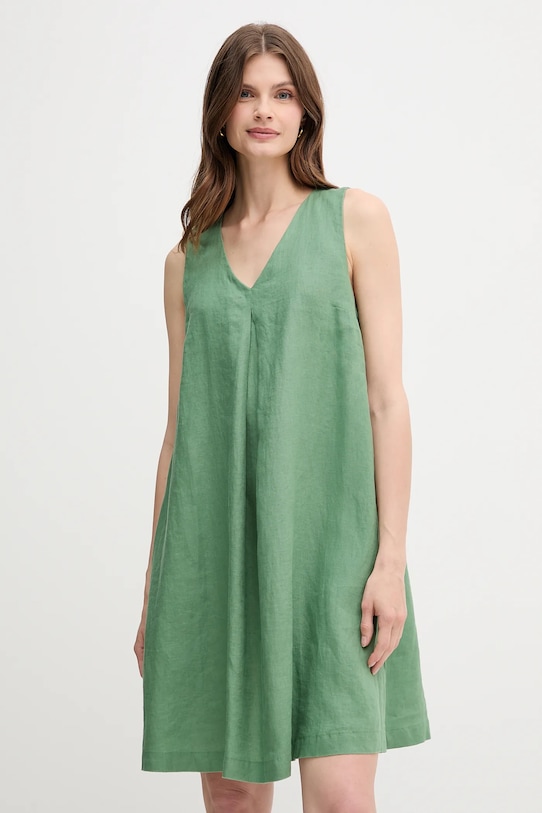 

Льняное платье United Colors Of Benetton, зеленый