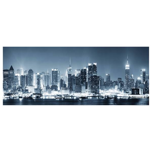 

Картина на холсте A.S. Création New York At Night цвет blau /grau