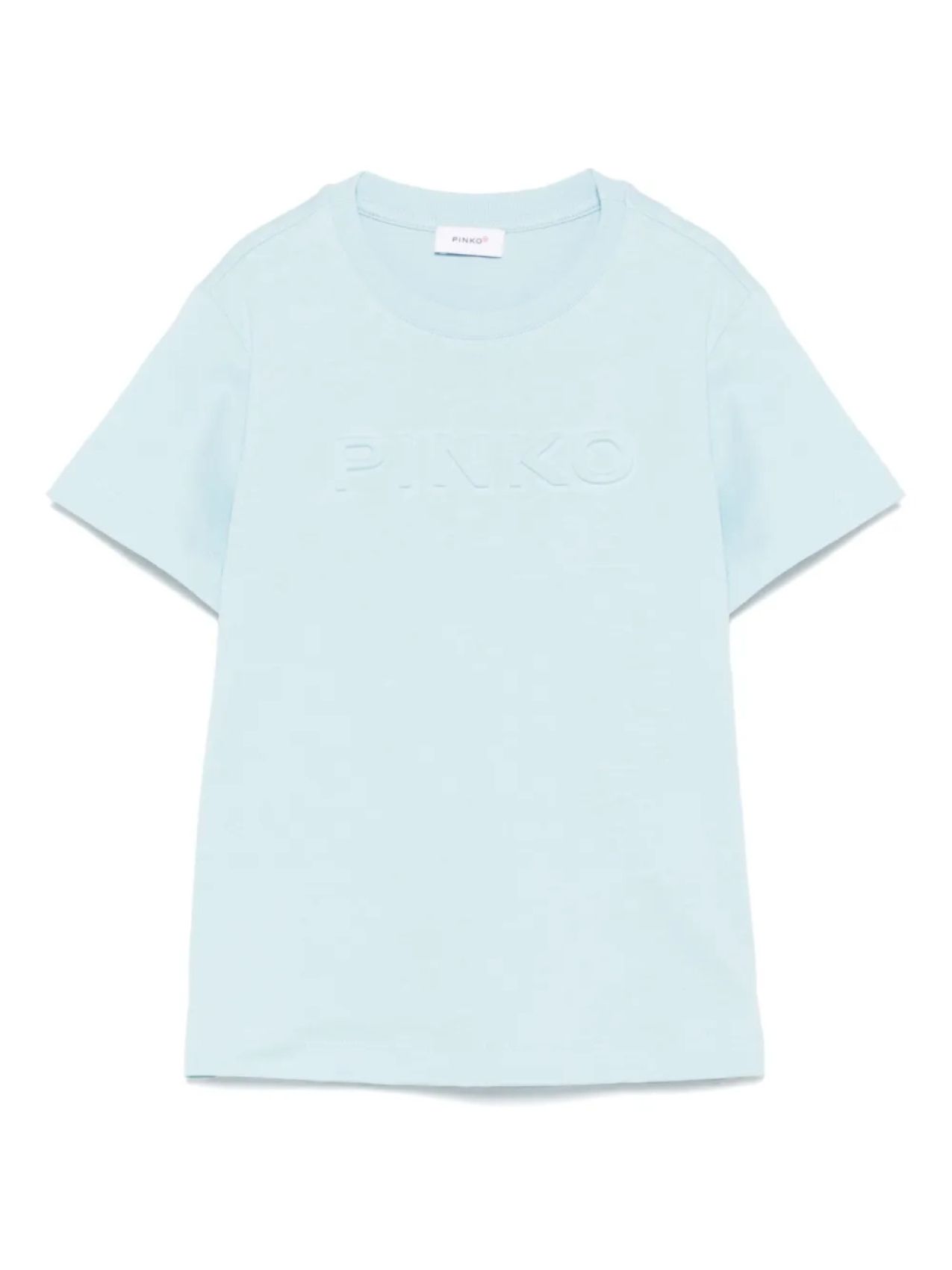 

Pinko Kids футболка с тисненым логотипом, синий