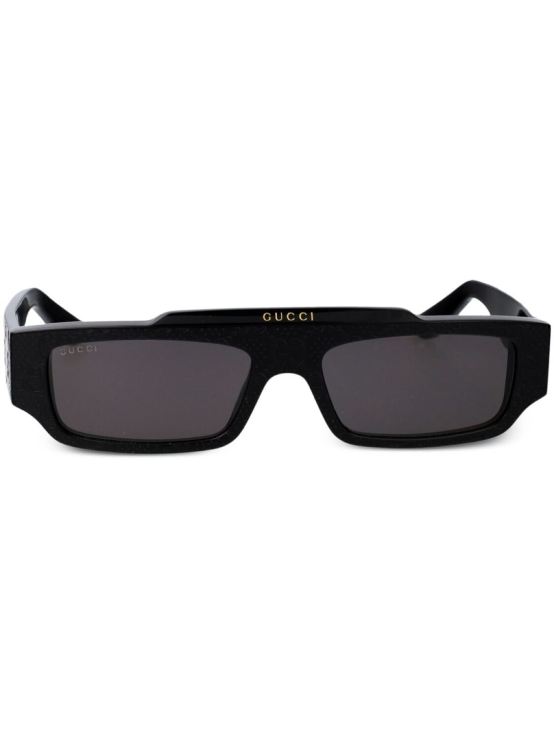 

Gucci Eyewear солнцезащитные очки в прямоугольной оправе GG, черный