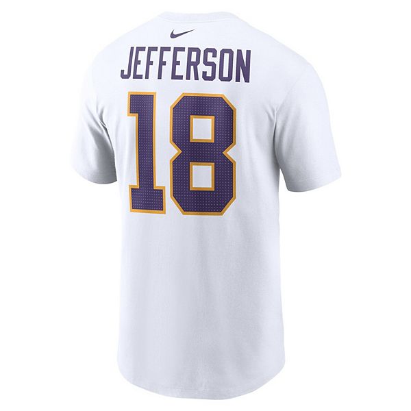 Футболка Minnesota Vikings с именем и номером Джастина Джефферсона, белая Nike — фото 4