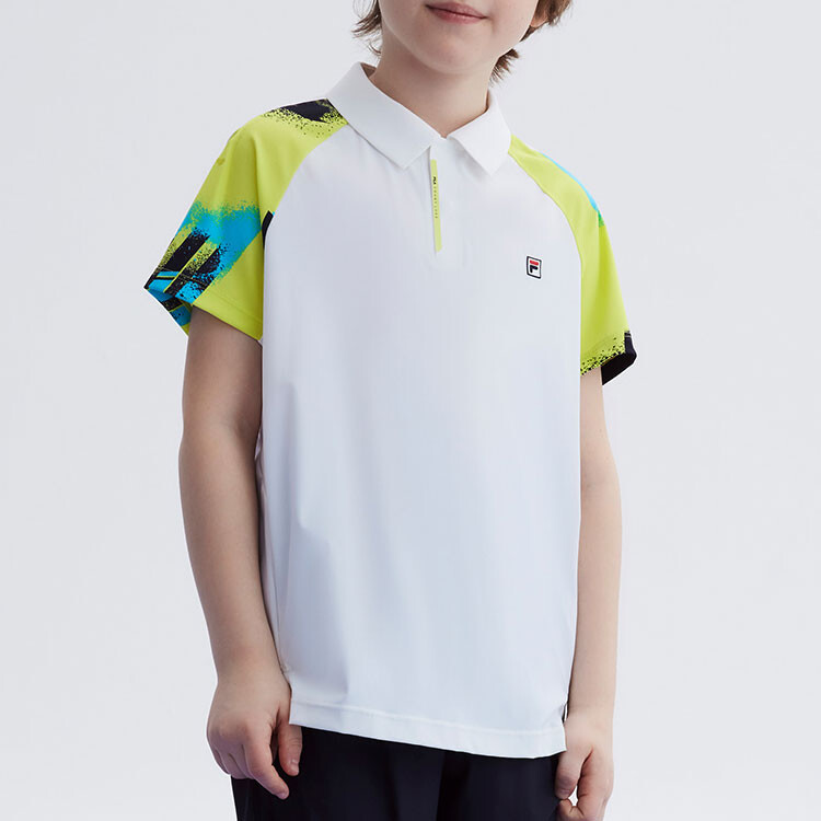 Детская футболка Fila Kids, цвет Jade White — фото 2