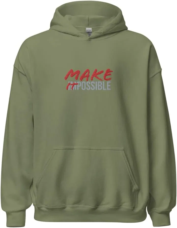 Толстовка Make It Possible унисекс Generic, темно-зеленый