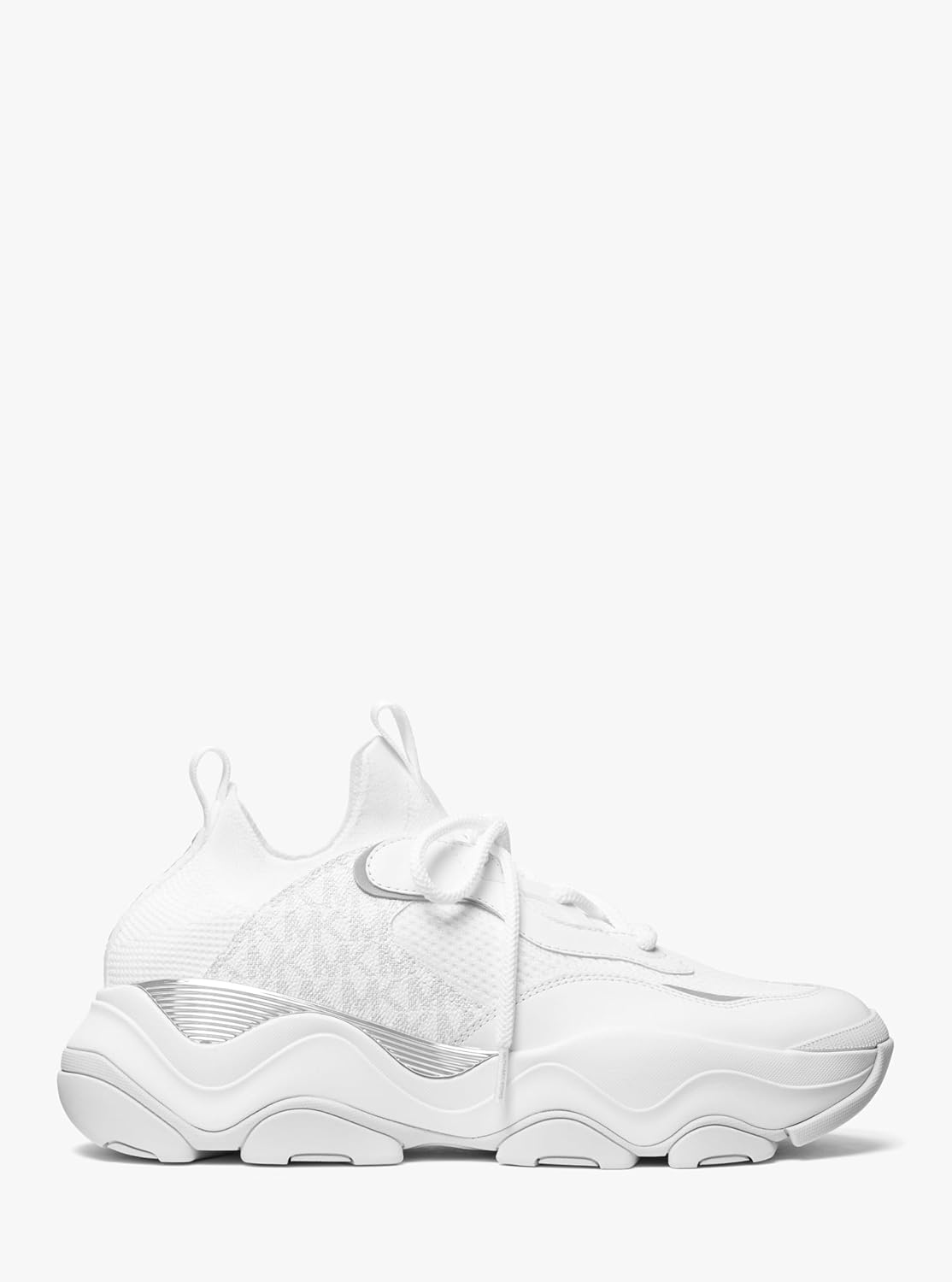 Michael Kors мужские кроссовки Atlas Knit Trainer, Bright White — фото 2