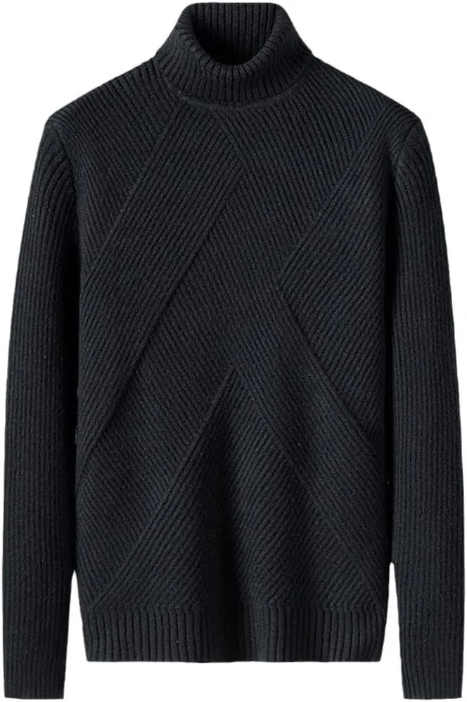 

Свитер Hamthuit мужской зимний высокий воротник белый