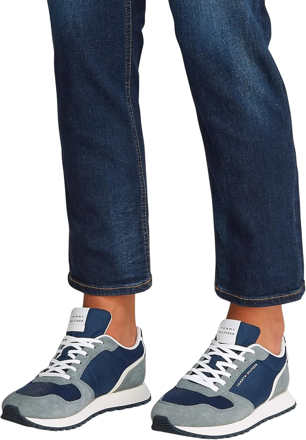 Мужские низкие кроссовки Tommy Hilfiger New Runner Eva Mix Fm0fm05465, темно-синий — фото 2