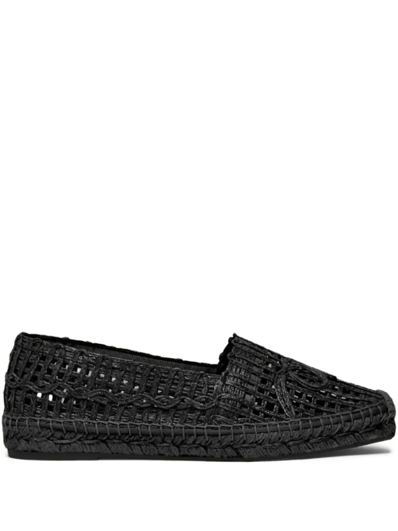 Плетеные мокасины Weekend Max Mara, черный