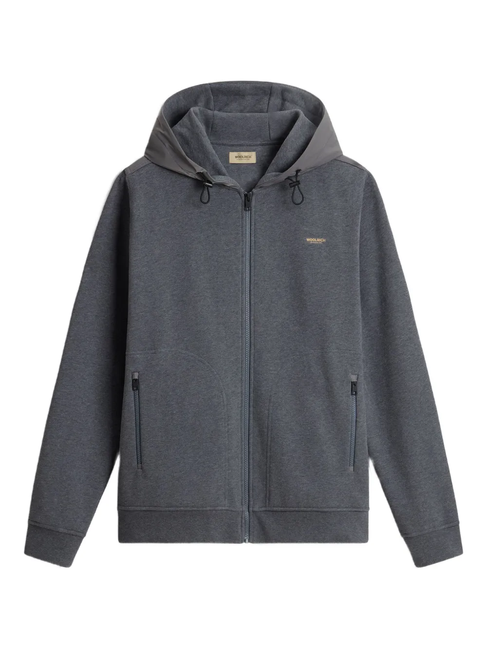 

Худи на молнии WOOLRICH, серый