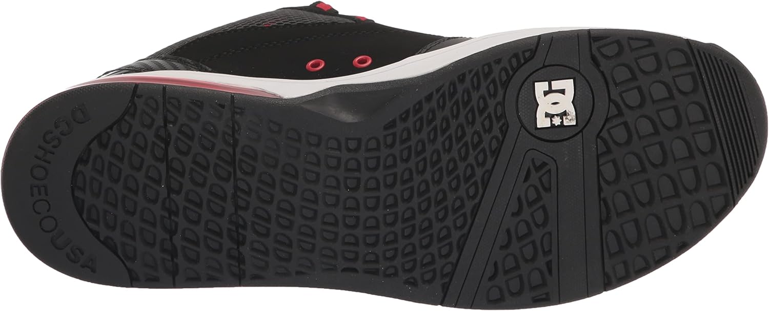 Мужские кроссовки для скейта DC Shoes, универсальные, белый/черный/красный — фото 4