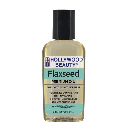 

Льняное масло высшего качества 2 жидких унции Hollywood Beauty