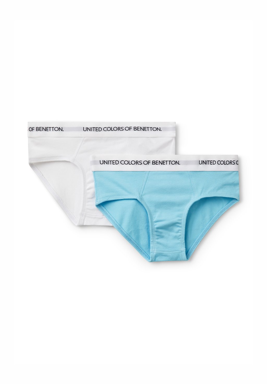 

Трусы-брифы TWO PACK WITH LOGOED ELASTIC United Colors of Benetton, синий