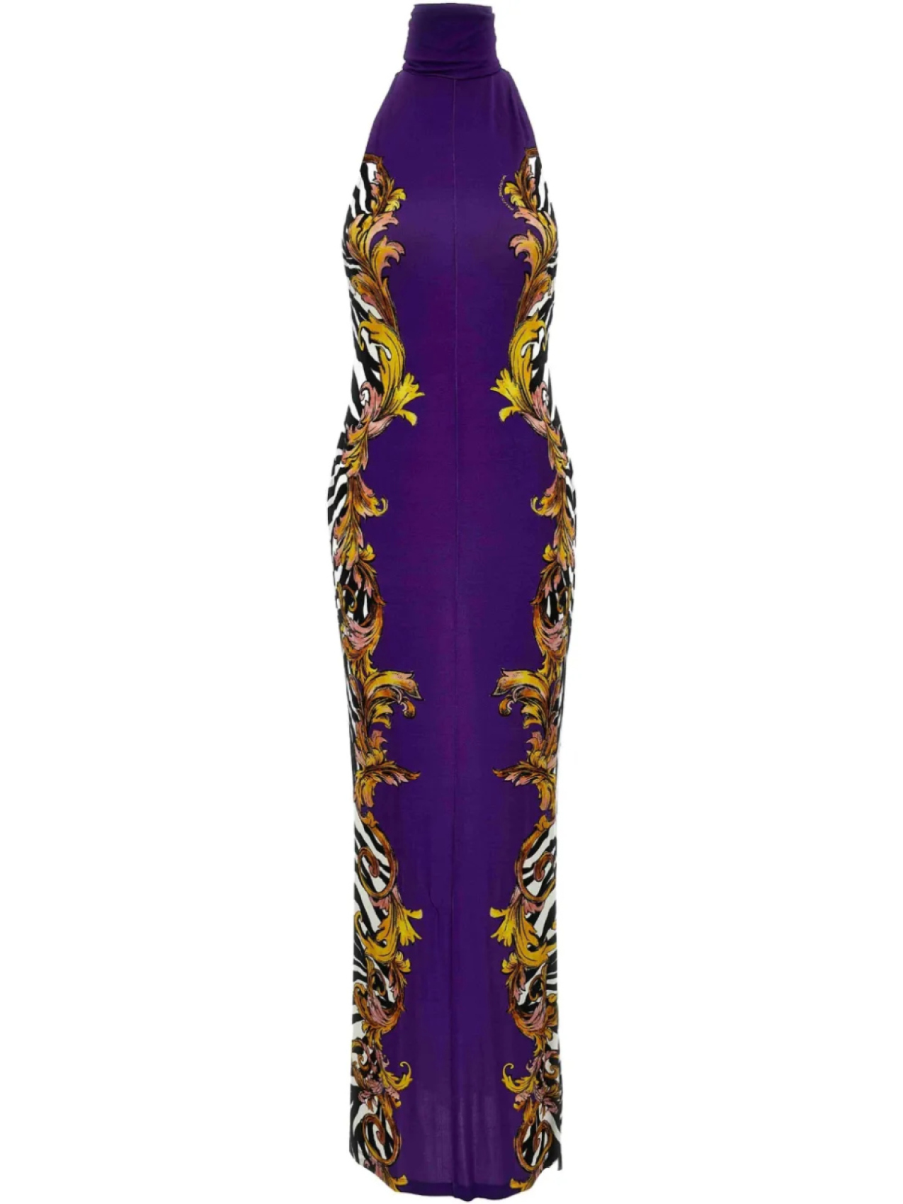 

Платье с принтом Versace Jeans Couture, фиолетовый
