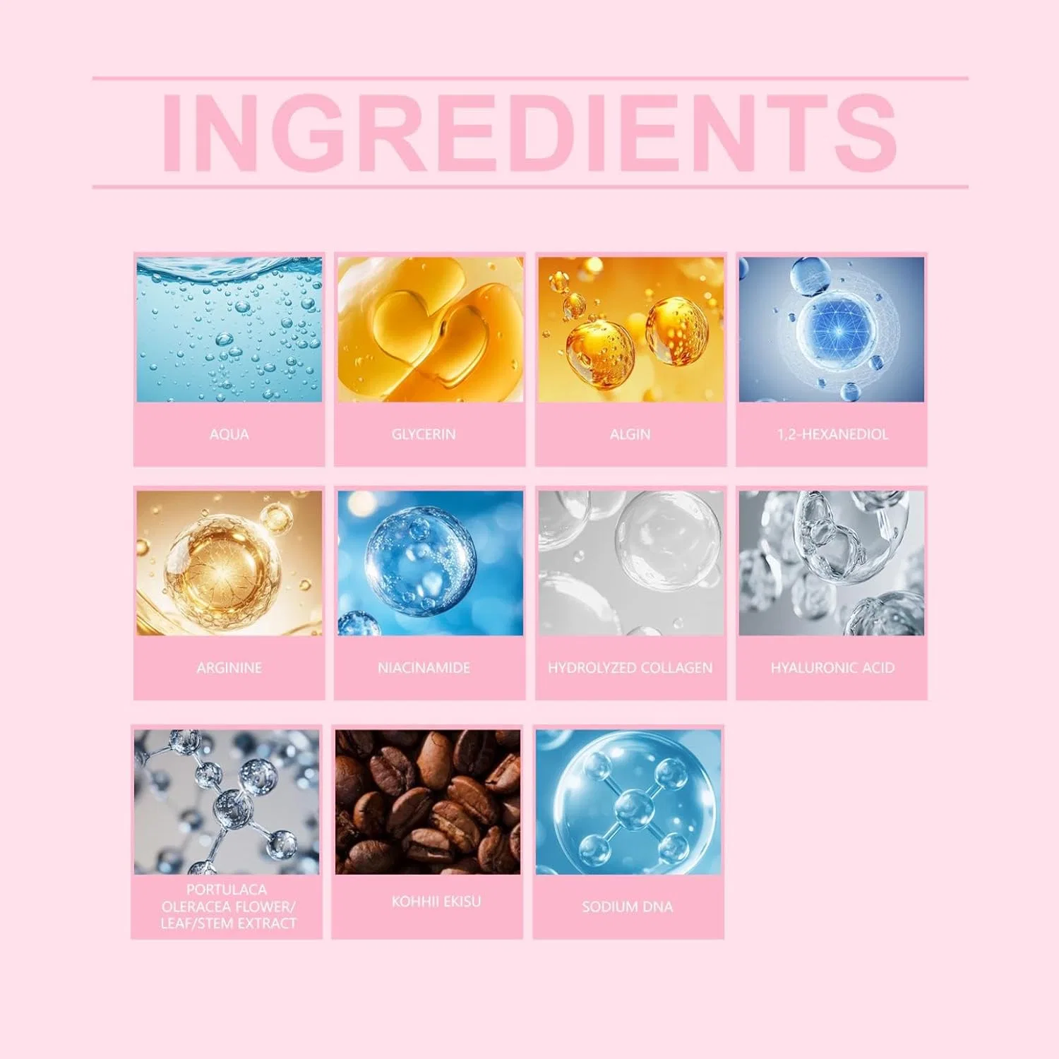 Гидрогелевые патчи для глаз Instalift PDRN & Collagen, 8 пар (3 упаковки) Generic, 3Pc — фото 3