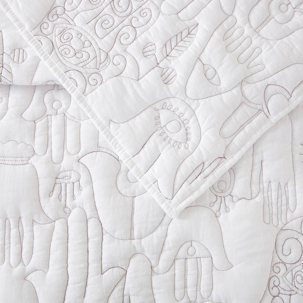 

Комплект одеял Jungalow от Justina Blakeney Hamsa Makers Collective, цвет Natural