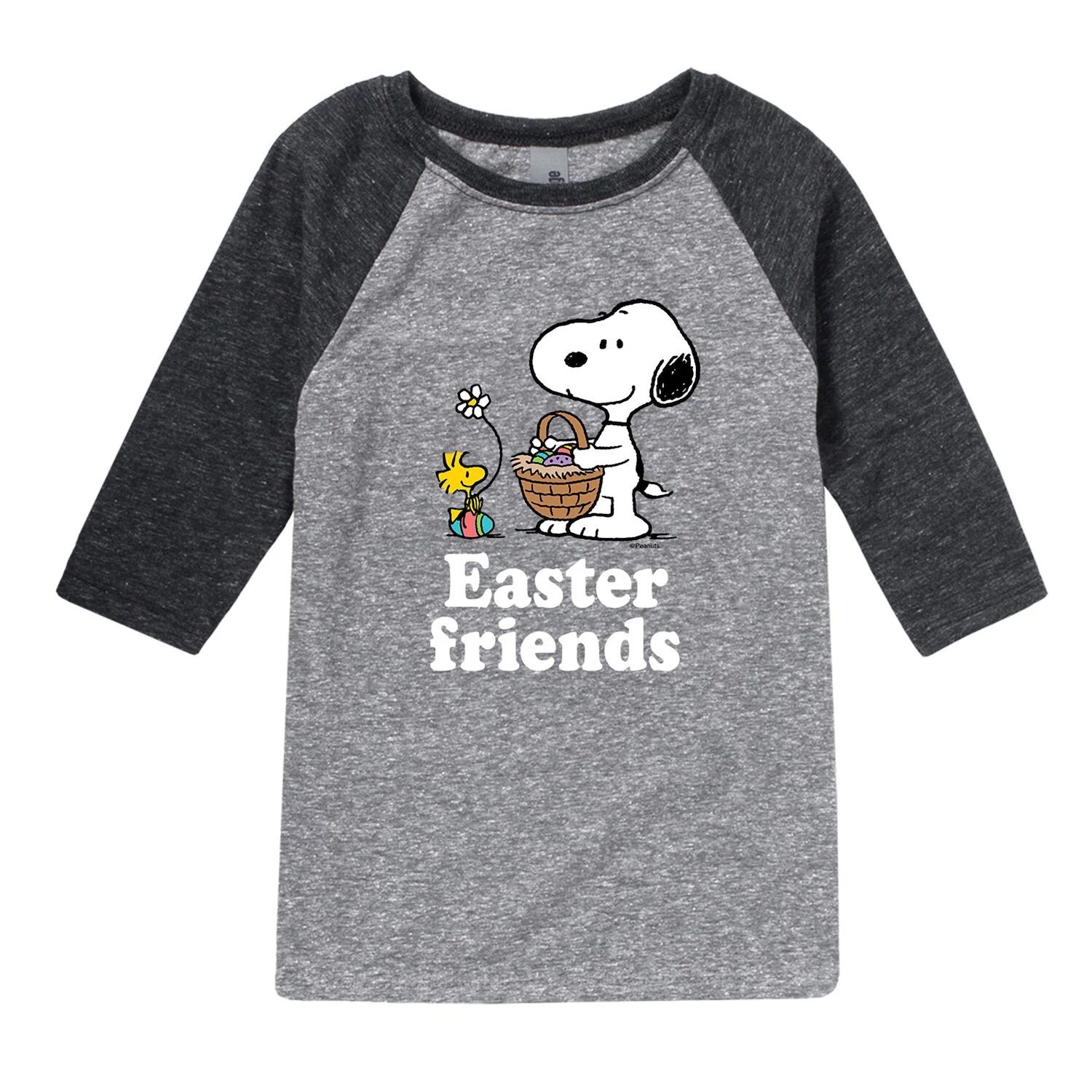 

Топ с рисунком реглан Peanuts для мальчиков 8–20 лет с рисунком «Пасха Друзья» Licensed Character