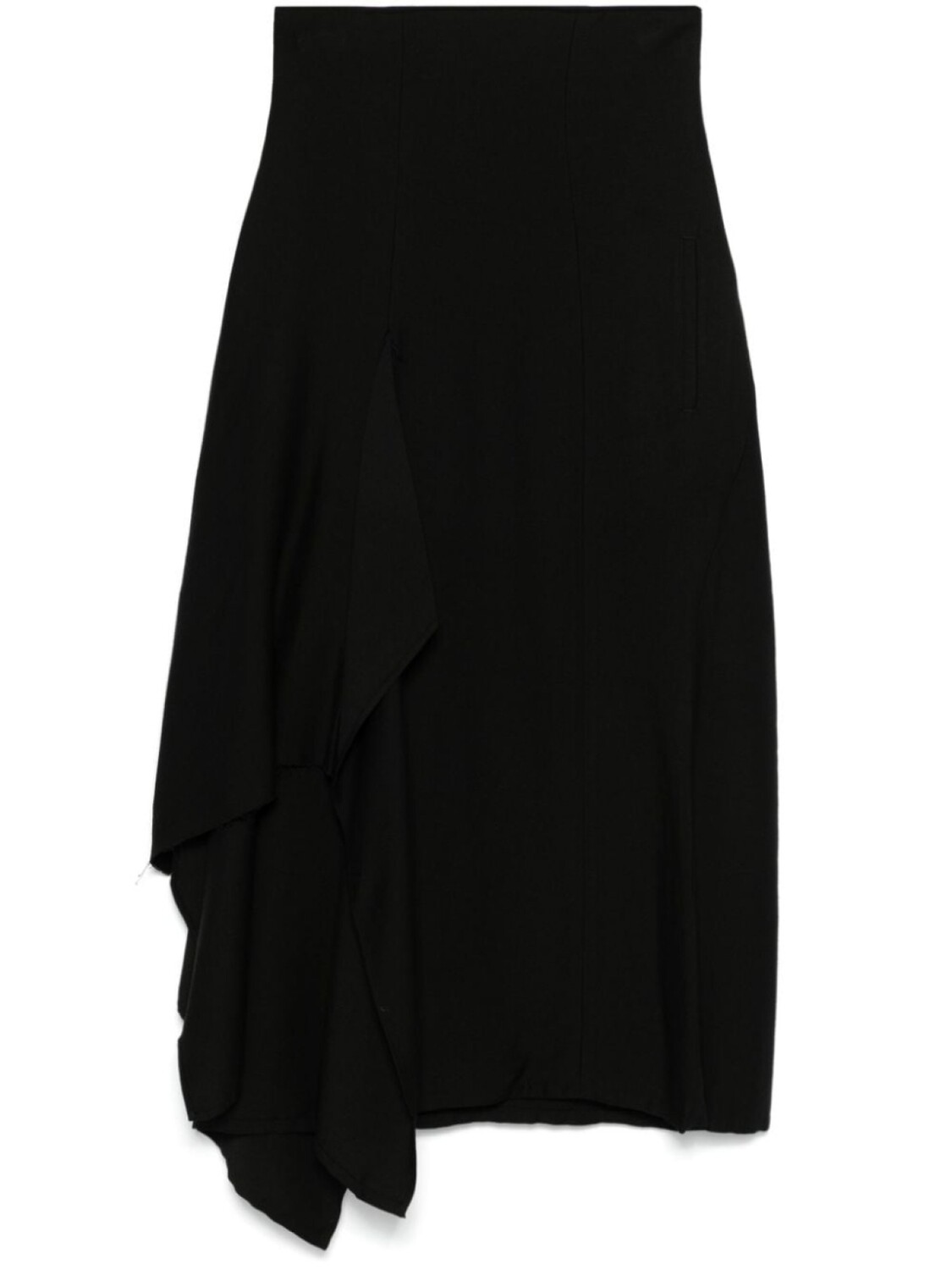 

Yohji Yamamoto юбка с драпировкой, черный