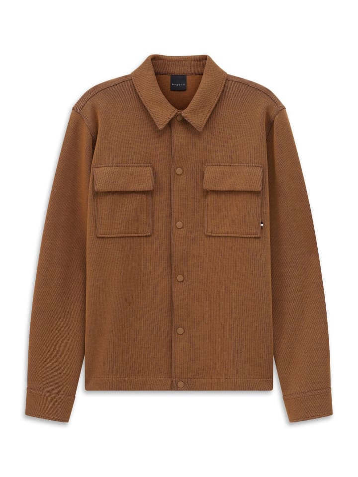 

Bugatti Рубашка-куртка коричневого цвета в стиле 70-х