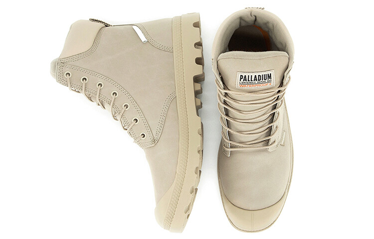 Ботинки Pampa Outdoor унисекс теплые песочного цвета Palladium — фото 4
